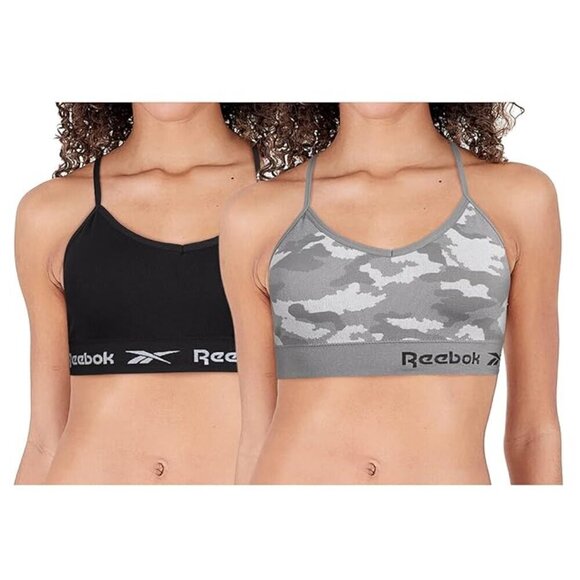 Reebok seamless bralette M NWOT Gray - Picture 2 of 7